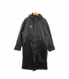 フィラ FILA ベンチコート スポーツウエア 黒 ブラック ウエストドロスト ロゴ /MN5 ■ECE003