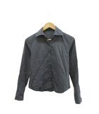 シャツ  シャンブレーシャツ ブラウス S グレー レギュラーカラー 長袖 /KK ■ECB001