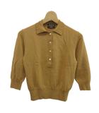 イエナ IENA ポロシャツ ニット ウール 七分袖 茶色 ブラウン /XZ ■ECE003