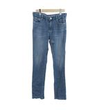 エドウィン EDWIN デニム ジーンズ S ブルー 無地 ドローストリングウエスト ウォッシュ加工 /NP ■ECE003