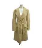 ナチュラルビューティー NATURAL BEAUTY スプリングコート M ベージュ ベルト付き テーラードカラー 長袖 ミドル丈 /PP ■ECC002
