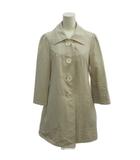 ブリジット BRIGITTE スプリングコート 9 ベージュ 無地 ステンカラー 七分袖 ミドル丈 /PP ■ECC002