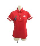 フィラ FILA ポロシャツ M 赤 レッド ポロカラー 半袖 ロゴ刺繍 /NP ■ECC002