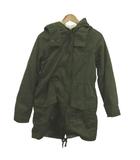  エルビーシー LBC コート モッズコート M フード付き 長袖 カーキ ウエストドローストリング /KK ■ECC002