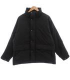  ウィム WYM HOODED MASSIVE HEAT FIBER PADDED 中綿ジャケット スタンドカラー ジップアップ スナップボタン ドローストリング S黒 ブラック WYjk784 /KB ■ECA003