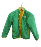 ザノースフェイス THE NORTH FACE 中綿ジャケット アウター キッズ 子供服 リバーシブル ナイロン フリース ジップアップ ロゴ 刺繍 130 緑 グリーン 黄色 イエロー /XZ ■ECA003