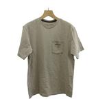 Tシャツ カットソー 半袖 クルーネック ロゴ バックプリント S ベージュ /XZ ■ECA003