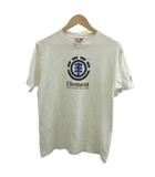 エレメント ELEMENT Tシャツ カットソー 半袖 クルーネック ロゴ プリント M 白 ホワイト /XZ ■ECA003