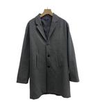 アイテムズ アーバンリサーチ ITEMS URBANRESEARCH チェスターコート ウール 38 グレー 無地 テーラードカラー 長袖 /PP ■ECA003