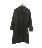 ユニクロ UNIQLO U パデッドステンカラーコート M ダークグリーン  ベルト ロング丈 311-462853 /HW ■ECA003
