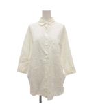 アクネ Acne ワイシャツ 長袖 ラウンドカラー 36 白 ホワイト /JS ■ECA003