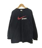 ナイキ NIKE トレーナー スウェット 子ども服 キッズ L 黒 ブラック 長袖 クルーネック ロゴプリント /PP ■ECA003