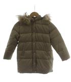 シップス SHIPS 子ども服(女の子用) ダウンジャケット 130 ベージュ フード付き ファー付き 長袖 514-05-0211 /GG ■ECA003