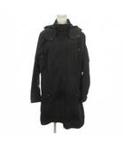ユニクロ UNIQLO モッズコート XL 黒 ブラック フーディ ドロスト キルティングライナー付き /MN5 ■ECA003