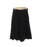 ヒューマンウーマン HUMAN WOMAN ワイドパンツ ガウチョ M 紺 ネイビー コーデュロイ クロップド丈 ワイドシルエット 無地 /CK50 ■GY70