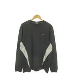 ナイキ NIKE Tシャツ スポーツウエア XL 黒 ブラック 長袖 クルーネック 切り替えデザイン /AO29 ■GY70