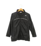 アディダス adidas CLIMA PROOF ウインドブレーカー ジャケット スポーツ M 黒 ブラック チェック柄 スタンドカラー 長袖 /MN26 ■GY70