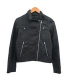 ユニクロ UNIQLO フェイクレザー ジャケット ライダース シンプル M ブラック 黒 /KT5 ■GY59