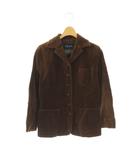 イエナ IENA テーラードジャケット 上着 ブラウン 長袖 畝模様 /OK ■OS ■GY59