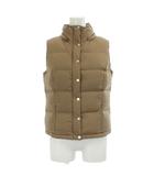 ビアッジョブルー Viaggio Blu ダウンベスト 2 茶 ブラウン 無地 ハイネック /GP ■GY59