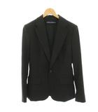 ラルフローレン RALPH LAUREN テーラードジャケット シングル 1B ウール 4 黒 ブラック /HN ■GY53