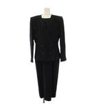 ジバンシィ GIVENCHY HI FORMAL ブラックフォーマル 喪服 ノーカラージャケット ワンピース 五分袖 ミモレ丈 ロング 12 黒 0603301 /TK ■GY53
