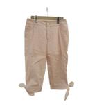 クレージュ courreges クロップドパンツ カプリパンツ 裾リボン 40 ピンク /XZ ■ECA003