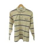 クロコダイル CROCODILE ポロシャツ M マルチカラー ストライプ柄 ポロカラー 長袖 /KT ■ECA003