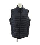 ユニクロ UNIQLO ダウンベスト 黒 ブラック ノースリーブ スタンドカラー 無地 /KT ■ECA003