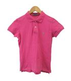 ラルフローレン RALPH LAUREN THE SKINNY POLO ポロシャツ M フューシャピンク 無地 半袖 ロゴ刺繍 /GR ■ECB002