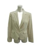 テーラードジャケット シングル 1B 総裏地 肩パッド M 白 ホワイト /XZ ■ECB002