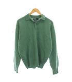 ポロ バイ ラルフローレン Polo by Ralph Lauren ニット ポロシャツ セーター ウール L 緑 グリーン ロゴ刺繍 長袖 /YM ■GY49