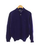 ポロ バイ ラルフローレン Polo by Ralph Lauren ニット ポロシャツ セーター 長袖 L 青紫 ロゴ刺繍 /YM ■GY49