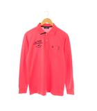 マンシングウェア MUNSINGWEAR ポロシャツ 長袖 L コーラルピンク /ES ■GY49