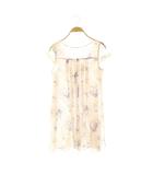 ジルスチュアート JILL STUART チュニック S ライトピンク マルチカラー 花柄 フレンチスリーブ 半袖 透け感 /OK ■OS ■GY49