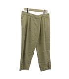 ロイスクレヨン Lois CRAYON クロップドパンツ サブリナ テーパード リネン混 M ベージュ /XZ ■GY49