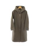 スローブ イエナ SLOBE IENA ロングコート フード ウール 36 グレージュ /MY ■OS ■GY49