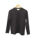 ユナイテッドアローズ グリーンレーベル リラクシング UNITED ARROWS green label relaxing セーター ウール S 紫 パープル クルーネック 長袖 裾スリット /KV ■GY99