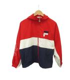 フィラ FILA ナイロンジャケット ウィンドブレーカー マルチカラー 上着 F 赤 レッド 紺 ネイビー 白 ホワイト フード付き 長袖 /YU ■GY99