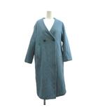 スローブ イエナ SLOBE IENA コート  F 青 ブルー ダブルブレスト ロング丈 長袖 /RN ■GY99