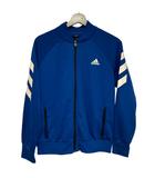 アディダス adidas トラックジャケット ジャージ ストレッチ素材 ジュニア160 青 ブルー /MZ ■GY99