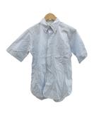 ブルックスブラザーズ BROOKS BROTHERS シャツ BB0 水色 青 ブルー チェック柄 ボタンダウンカラー 半袖 /YU ■GY99