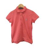 ラルフローレン RALPH LAUREN THE SKINNY POLO ポロシャツ M ピンク 無地 半袖 ロゴ刺繍 /GR ■ECB002