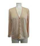 ラルフローレン RALPH LAUREN ニットカーディガン L ピンク Vネック 長袖 無地 薄手 /PP ■ECB002