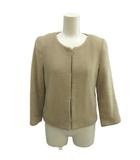 バナナリパブリック BANANA REPUBLIC ジャケット 上着 XS ベージュ ノーカラー /RN ■ECB002