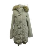 スライ SLY コート モッズコート 1 グレージュ ファー付きフード 長袖 ミディ丈 /KK ■ECB002