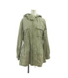 オリーブデオリーブ OLIVE des OLIVE マウンテンパーカー 上着 ベージュ カーキ フード付き 長袖 フラップポケット /YU ■ECB002