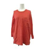 B&Y ユナイテッドアローズ BEAUTY&YOUTH ビューティー&ユース Tシャツ カットソー 麻 リネン 長袖 クルーネック M 赤 レッド /XZ ■GY99