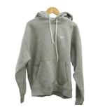 ナイキ NIKE スウェットパーカー 165/84A グレー フード付き 長袖 無地 プルオーバー/YU ■GY99