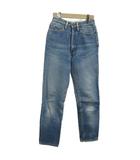 リーバイス Levi's デニム ジーンズ 9号29インチ ブルー 無地 ハイウエスト フルレングス テーパードシルエット /PP ■GY99